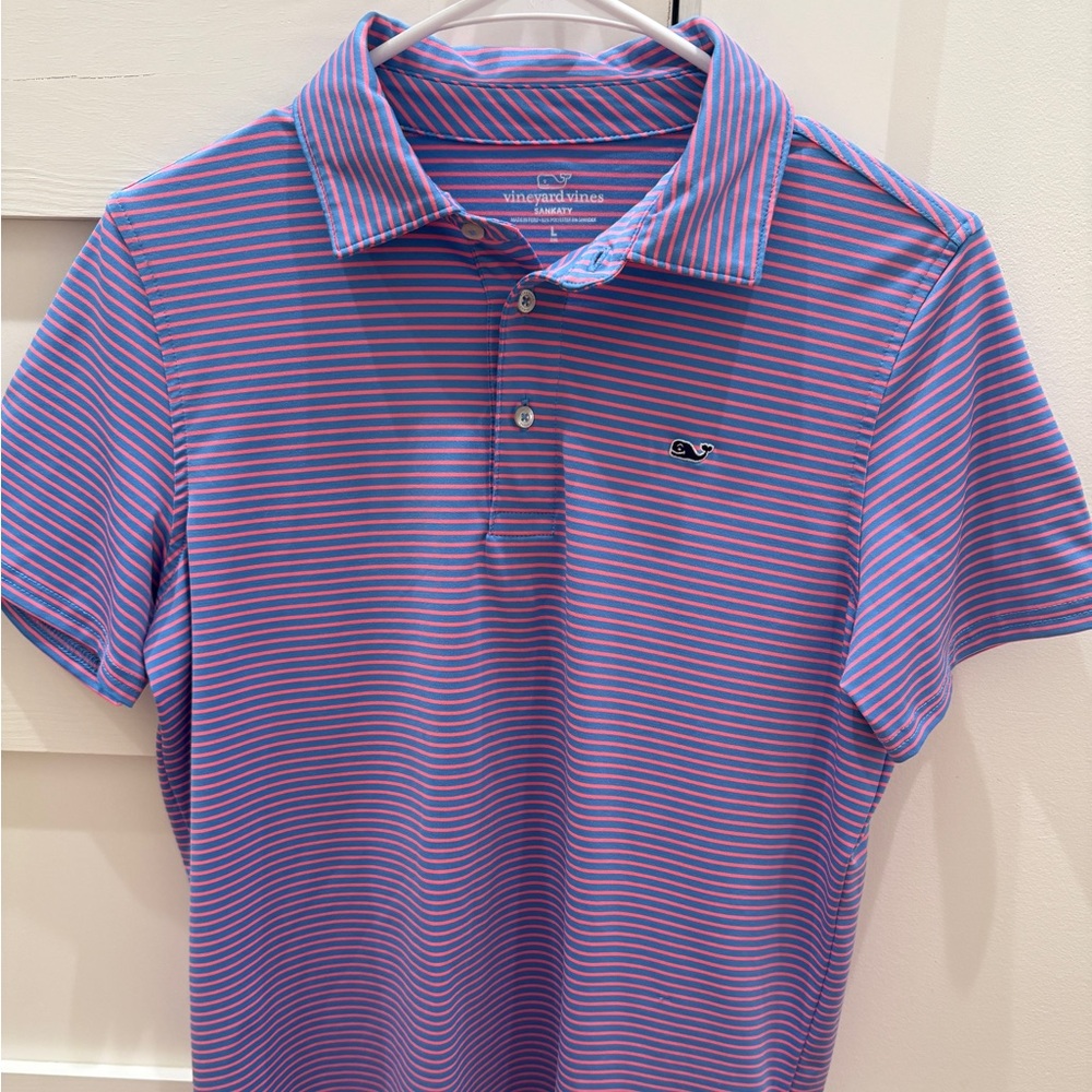 Vineyard Vines Striped Boys Polo Shirt